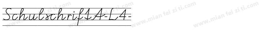 SchulschriftA-L4字体转换