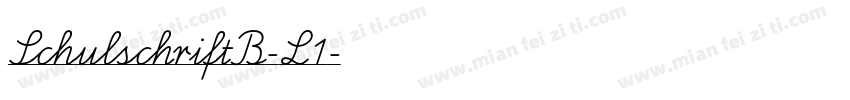 SchulschriftB-L1字体转换
