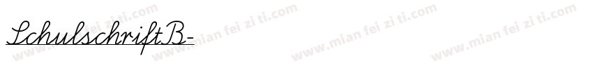 SchulschriftB字体转换
