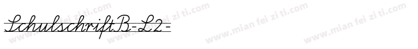 SchulschriftB-L2字体转换