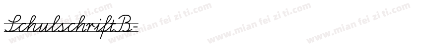 SchulschriftB字体转换