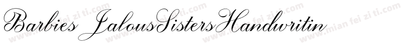BarbiesJalousSistersHandwritin字体转换