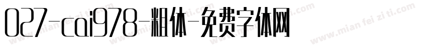 027-cai978-粗体字体转换