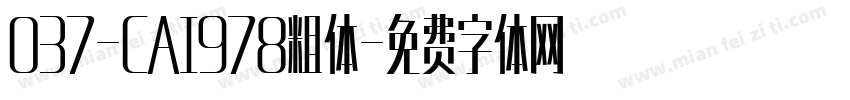 037-CAI978粗体字体转换