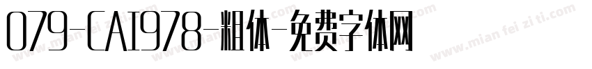 079-CAI978-粗体字体转换