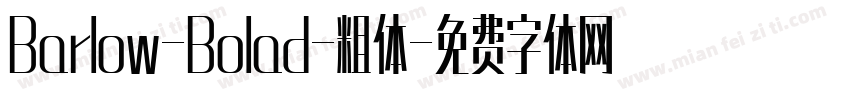 Barlow-Bolad-粗体字体转换