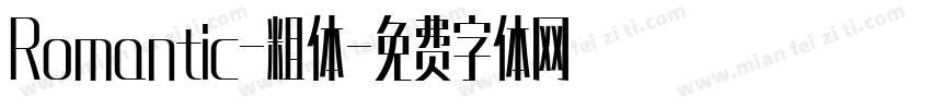 Romantic-粗体字体转换