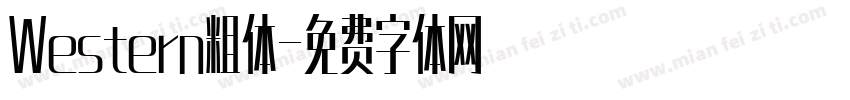 Western粗体字体转换