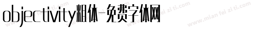 objectivity粗体字体转换