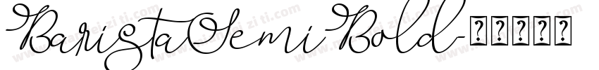 BaristaSemiBold字体转换