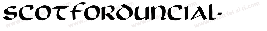 ScotfordUncial字体转换