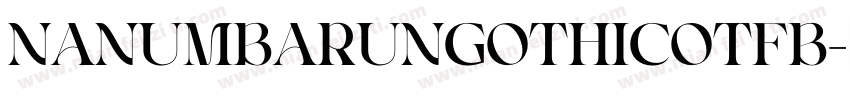 NanumBarunGothicOTFB字体转换