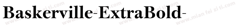 Baskerville-ExtraBold字体转换