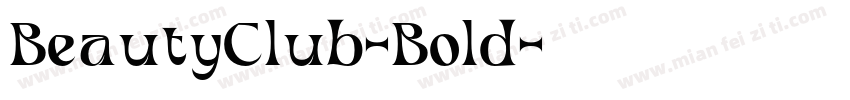 BeautyClub-Bold字体转换