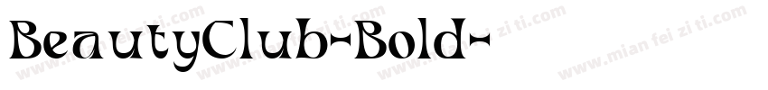 BeautyClub-Bold字体转换