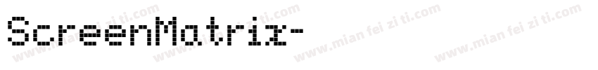ScreenMatrix字体转换