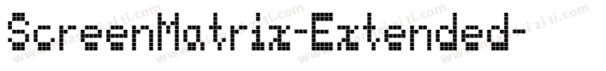 ScreenMatrix-Extended字体转换