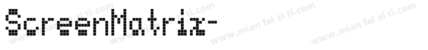ScreenMatrix字体转换