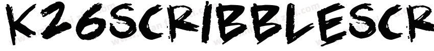 K26ScribbleScrawl字体转换