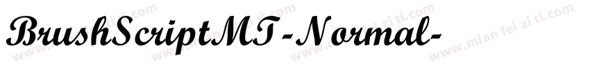 BrushScriptMT-Normal字体转换
