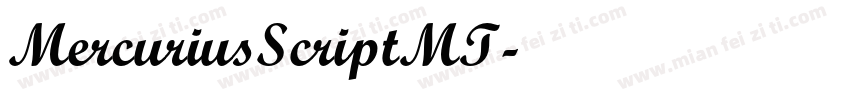 MercuriusScriptMT字体转换