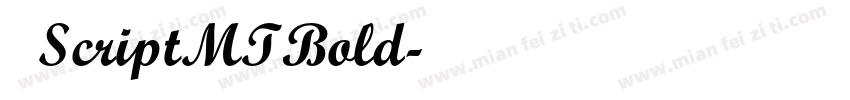 字体ScriptMTBold字体转换