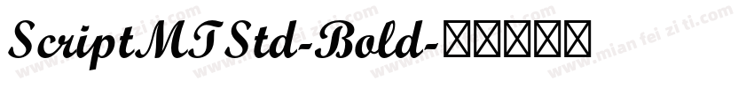 ScriptMTStd-Bold字体转换