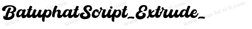 BatuphatScript-Extrude字体转换