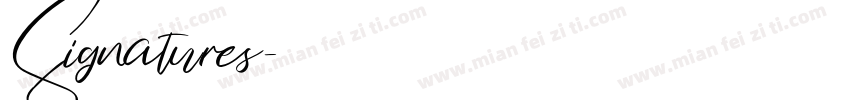 Signatures字体转换