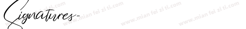 Signatures字体转换