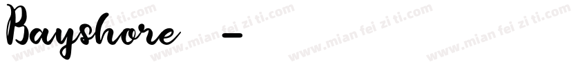 Bayshore字体字体转换