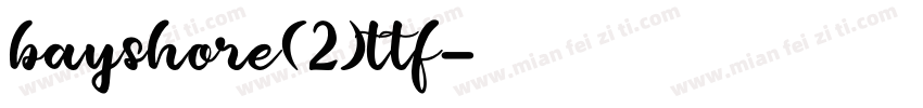 bayshore(2)ttf字体转换