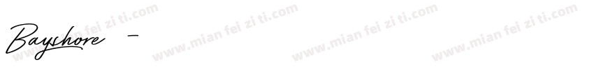 Bayshore字体字体转换