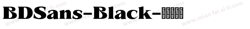 BDSans-Black字体转换