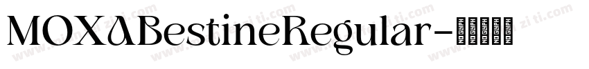 MOXABestineRegular字体转换