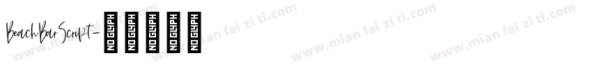 BeachBarScript字体转换