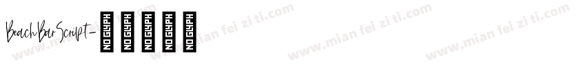 BeachBarScript字体转换