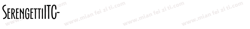 SerengettiITC字体转换