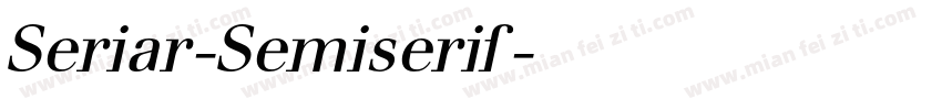Seriar-Semiserif字体转换