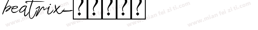 beatrix字体转换