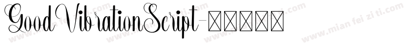 GoodVibrationScript字体转换