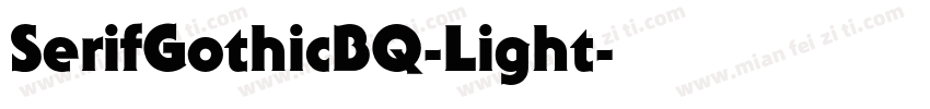 SerifGothicBQ-Light字体转换