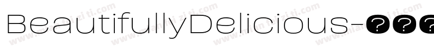 BeautifullyDelicious字体转换