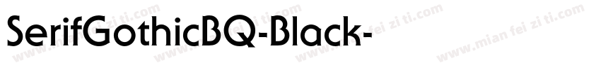 SerifGothicBQ-Black字体转换