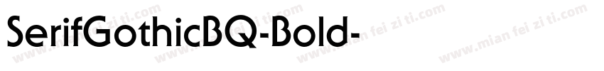 SerifGothicBQ-Bold字体转换