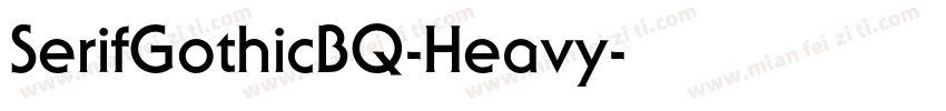 SerifGothicBQ-Heavy字体转换