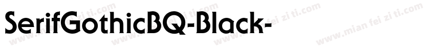SerifGothicBQ-Black字体转换