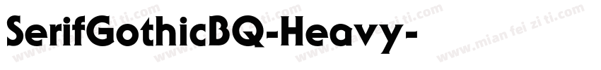 SerifGothicBQ-Heavy字体转换