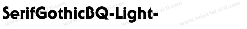 SerifGothicBQ-Light字体转换