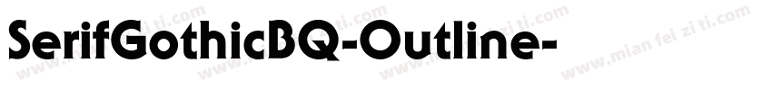 SerifGothicBQ-Outline字体转换